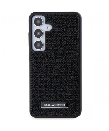 Karl Lagerfeld Rhinestone Metal Logo case for Samsung Galaxy S24+ - black