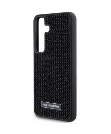 Karl Lagerfeld Rhinestone Metal Logo case for Samsung Galaxy S24+ - black