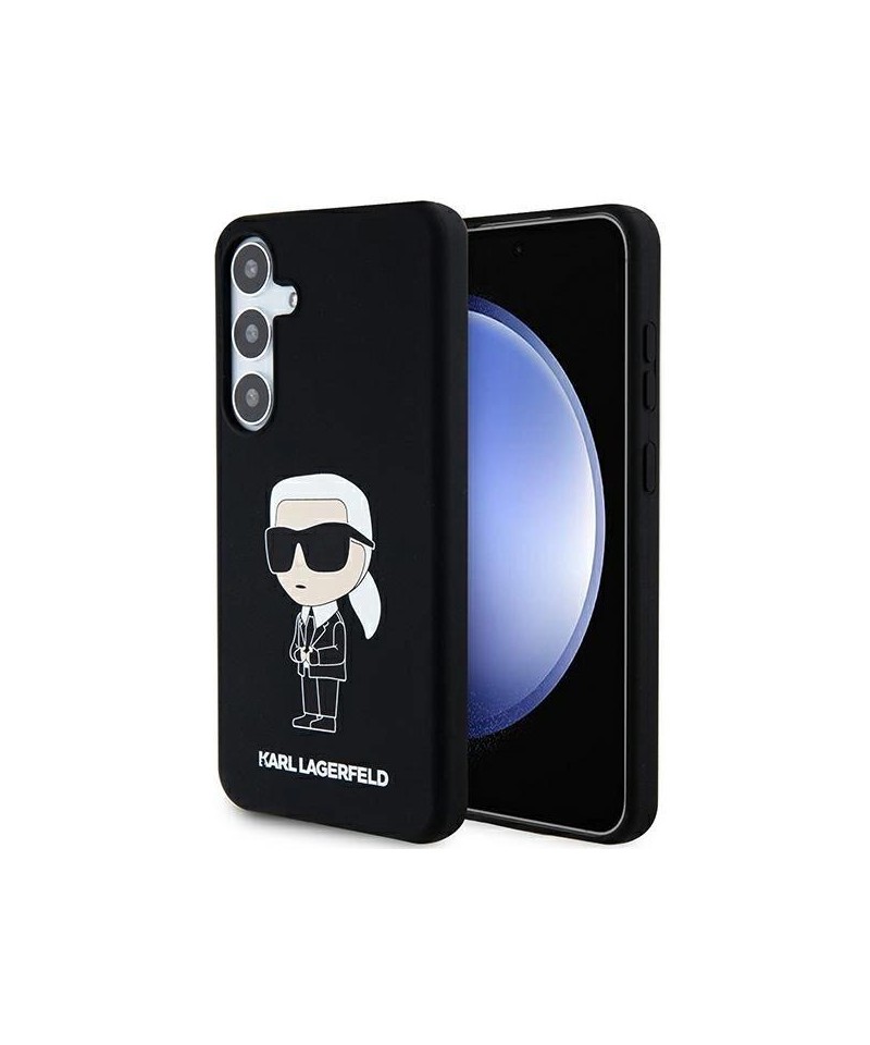 Karl Lagerfeld Silicone Ikonik case for Samsung Galaxy S24+ - black