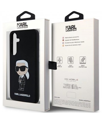 Karl Lagerfeld Silicone Ikonik case for Samsung Galaxy S24+ - black