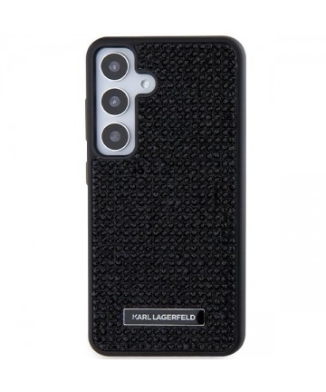 Karl Lagerfeld Rhinestone Metal Logo case for Samsung Galaxy S24 - black