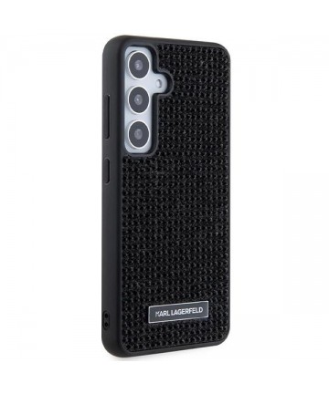 Karl Lagerfeld Rhinestone Metal Logo case for Samsung Galaxy S24 - black