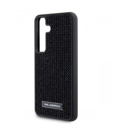 Karl Lagerfeld Rhinestone Metal Logo case for Samsung Galaxy S24 - black