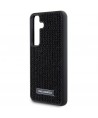 Karl Lagerfeld Rhinestone Metal Logo case for Samsung Galaxy S24 - black