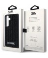 Karl Lagerfeld Rhinestone Metal Logo case for Samsung Galaxy S24 - black