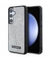 Karl Lagerfeld Rhinestone Metal Logo case for Samsung Galaxy S24 - silver