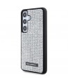 Karl Lagerfeld Rhinestone Metal Logo case for Samsung Galaxy S24 - silver