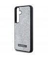 Karl Lagerfeld Rhinestone Metal Logo case for Samsung Galaxy S24 - silver