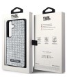 Karl Lagerfeld Rhinestone Metal Logo case for Samsung Galaxy S24 - silver