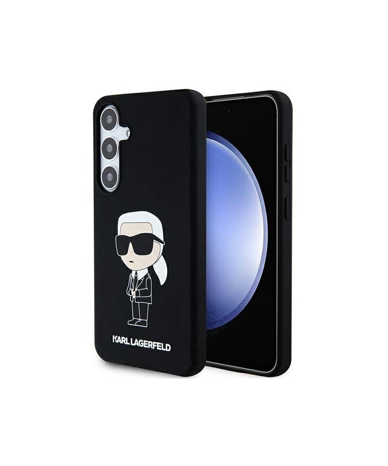 Karl Lagerfeld Silicone Ikonik case for Samsung Galaxy S24 - black