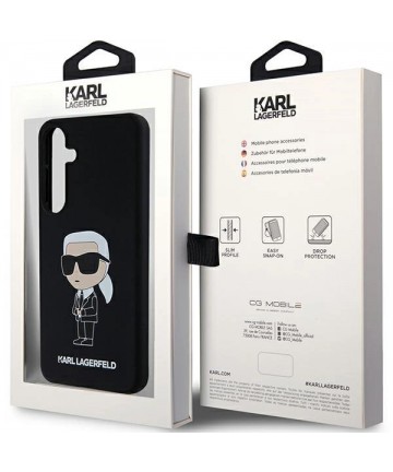 Karl Lagerfeld Silicone Ikonik case for Samsung Galaxy S24 - black