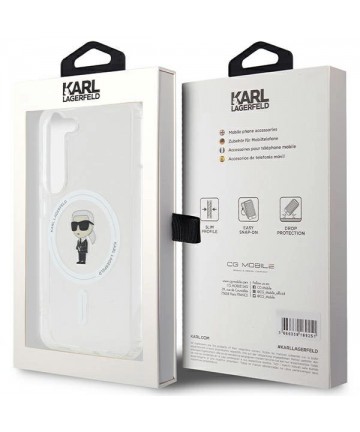 Karl Lagerfeld IML Ikonik MagSafe case for Samsung Galaxy S23 - transparent