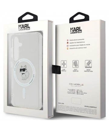 Karl Lagerfeld IML Choupette MagSafe case for Samsung Galaxy S24 - transparent