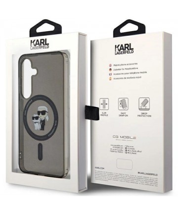 Karl Lagerfeld IML Karl&Choupette MagSafe case for Samsung Galaxy S24 - black