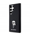 Karl Lagerfeld Silicone Ikonik Metal Pin case for Samsung Galaxy S23 Ultra - black