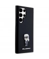 Karl Lagerfeld Silicone Ikonik Metal Pin case for Samsung Galaxy S23 Ultra - black