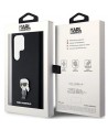 Karl Lagerfeld Silicone Ikonik Metal Pin case for Samsung Galaxy S23 Ultra - black