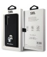 Karl Lagerfeld Silicone Karl&Choupette Metal Pin case for Samsung Galaxy S23+ - black