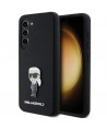 Karl Lagerfeld Silicone Ikonik Metal Pin case for Samsung Galaxy S23+ - black