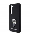 Karl Lagerfeld Silicone Ikonik Metal Pin case for Samsung Galaxy S23+ - black