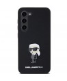 Karl Lagerfeld Silicone Ikonik Metal Pin case for Samsung Galaxy S23 - black