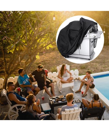 Waterproof grill cover, bicycle cover, bike cover, garden furniture cover, XXL cover, black