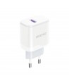 Dudao A20EU USB-A 18W wall charger - white + USB-A - USB-C cable