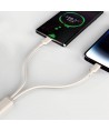 Dudao L7SCL USB-C - Lightning 30W 2m cable - beige