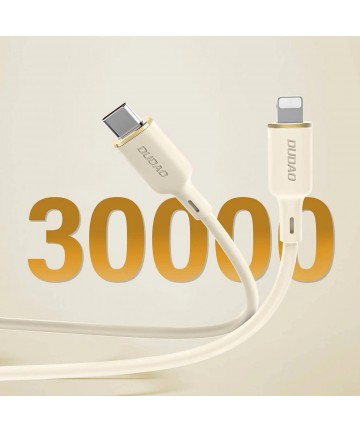 Dudao L7SF 2in1 cable USB-C - USB-C / Lightning 100W 1.2m - beige