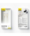 Dudao L7SF 2in1 cable USB-C - USB-C / Lightning 100W 1.2m - beige