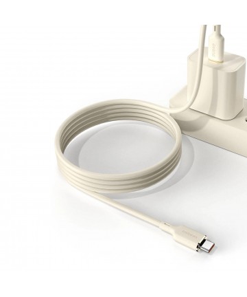 Dudao L7SF 2in1 cable USB-C - USB-C / Lightning 100W 1.2m - beige