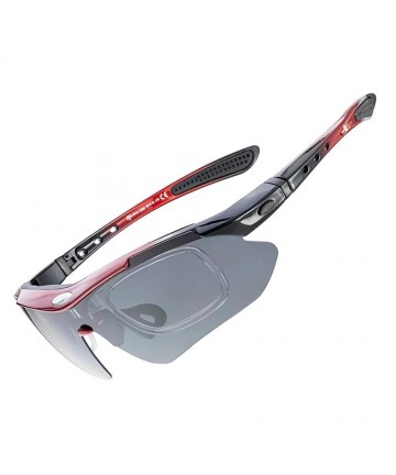Rockbros 10141 photochromic UV400 cycling glasses - red