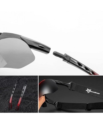 Rockbros 10141 photochromic UV400 cycling glasses - red
