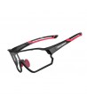 Rockbros 10135 photochromic UV400 cycling glasses - black and red