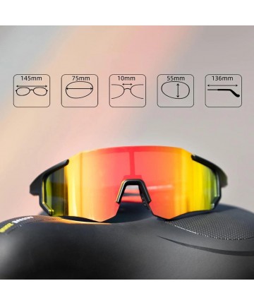 Rockbros 10182 polarizing cycling glasses - red