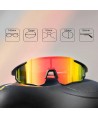Rockbros 10182 polarizing cycling glasses - red