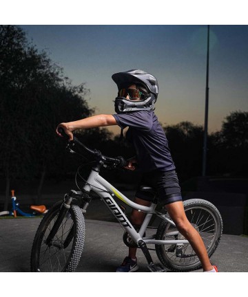 Rockbros TT-32SBTG-S children's bicycle helmet with removable chinbar, size S - gray