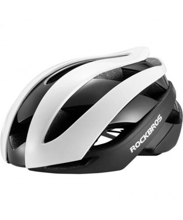 Rockbros 10110004001 bicycle helmet, size L - white and black