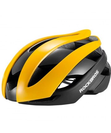 Rockbros 10110004005 bicycle helmet, size L - yellow and black