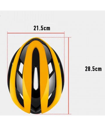 Rockbros 10110004006 bicycle helmet, size M - yellow and black