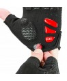 Rockbros S169BR L cycling gloves with gel inserts - black and red