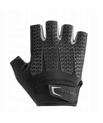 Rockbros S169BGR L cycling gloves with gel inserts - gray
