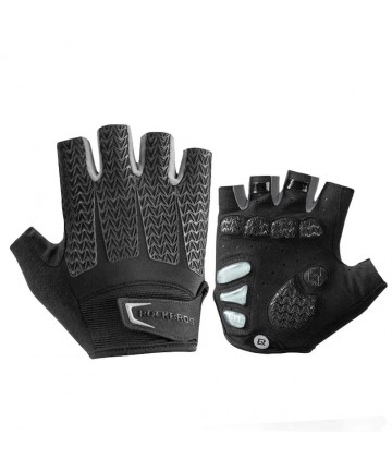 Rockbros S169BGR M cycling gloves with gel inserts - gray