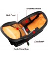 Rockbros C7-1 waterproof bicycle bag with saddle mounting 1.5l - black