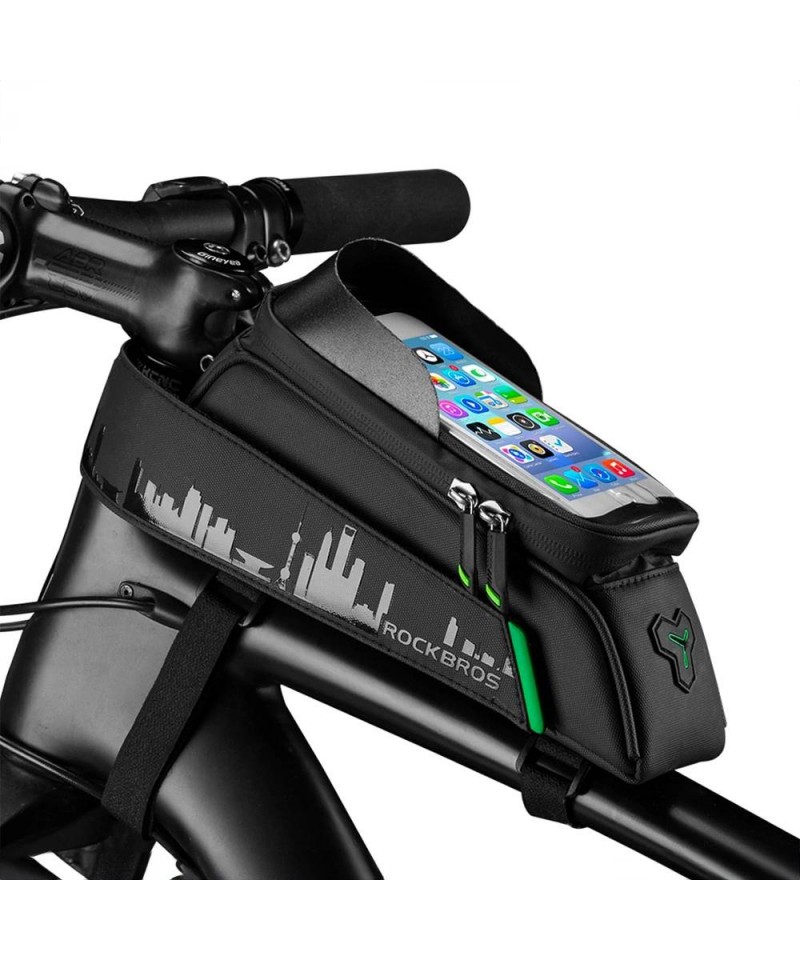 Rockbros 029-1BK bicycle bag for frame with phone cover - black