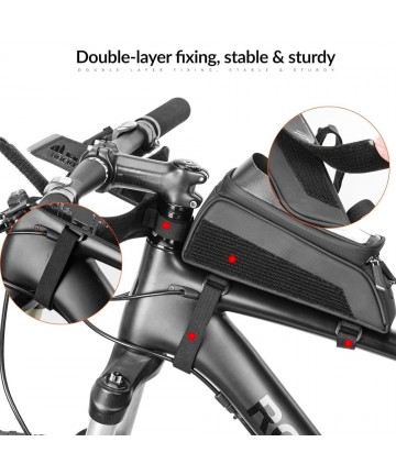 Rockbros 029-1BK bicycle bag for frame with phone cover - black