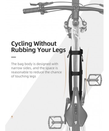 Rockbros AS-043 bicycle bag with Velcro 3l - black