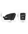 Rockbros C29-BK waterproof bicycle bag under the saddle - black