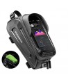 Rockbros B68 Bike Pannier for Frame, Armored, with Phone Pocket and Cover, 1.7L - Black