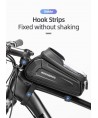 Rockbros B68 Bike Pannier for Frame, Armored, with Phone Pocket and Cover, 1.7L - Black